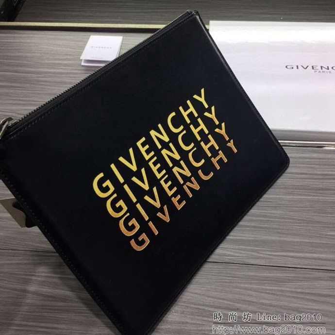 GlVENCHY紀梵希 2018最新 熱賣款式 專櫃品質 頂級進口牛皮 原版五金 拉鏈手包 091888  tsg1091